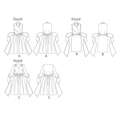 Střih Butterick 5850 koktejlové šaty, krátké plesové šaty