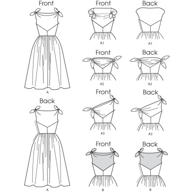 Střih Butterick 5708 Retro šaty