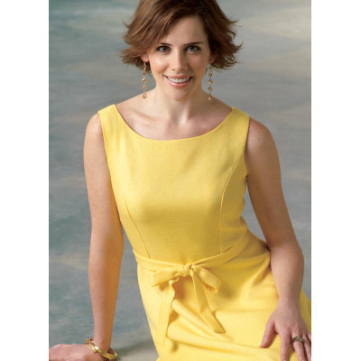 Střih Butterick 4443 áčkové šaty (6 variant)