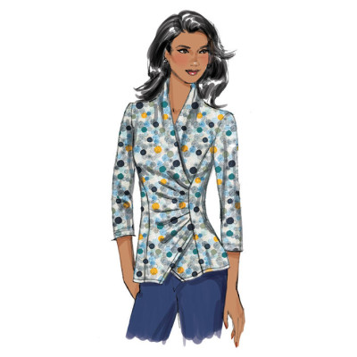 Střih Butterick 6517 zavinovací top