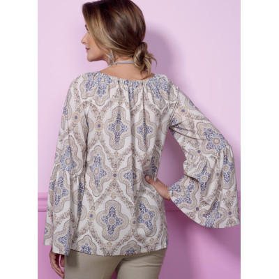 Střih Butterick 6455 nabíraná halenka