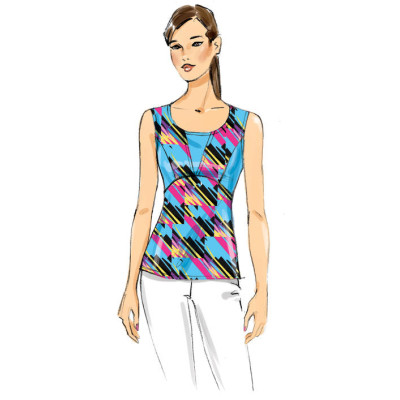 Střih Butterick 6458 funkční tričko, sportovní tričko, sportovní tílko