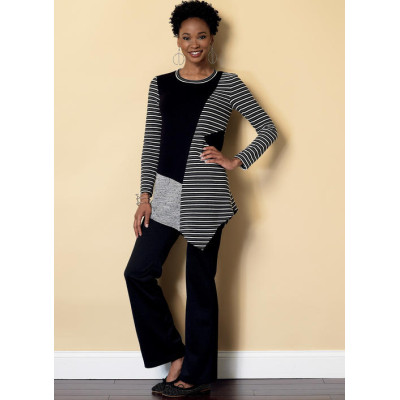 Střih Butterick 6377 tričko s dlouhým rukávem, rolák