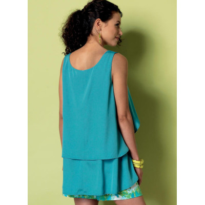 Střih Butterick 6355 volný top, tílko