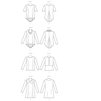 Střih Butterick 6248 tunika, rolák