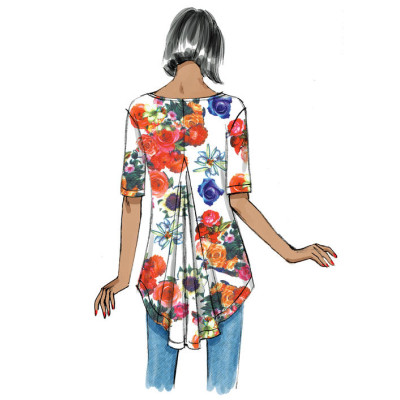 Střih Butterick 6248 tunika, rolák