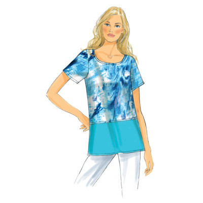 Střih Butterick 6214 volné tričko, tílko