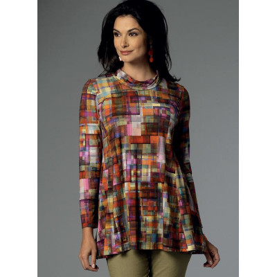 Střih Butterick 6136 tričko s dlouhým rukávem