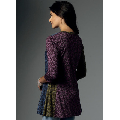 Střih Butterick 6136 tričko s dlouhým rukávem