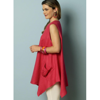 Střih Butterick 6056 propínací halenka, tunika