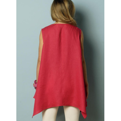 Střih Butterick 6056 propínací halenka, tunika