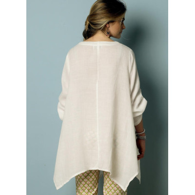 Střih Butterick 6056 propínací halenka, tunika