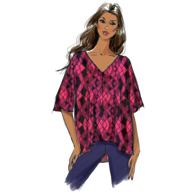 Střih Butterick 5955 volné tričko