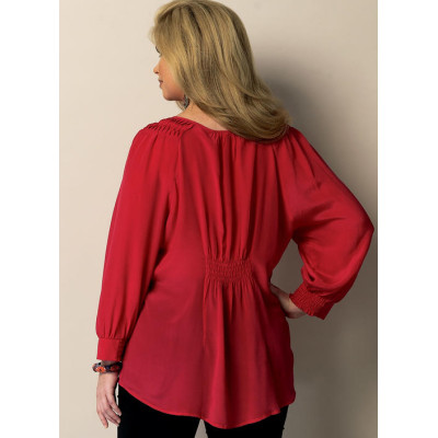 Střih Butterick 5861 volná halenka, propínací halenka