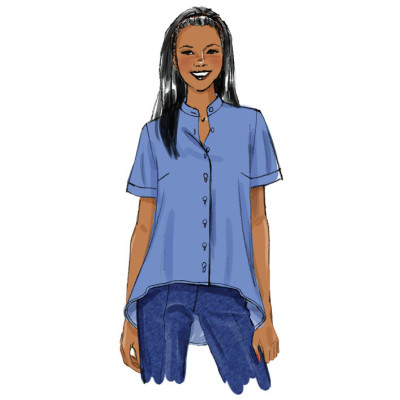 Střih Butterick 5786 košile (4 varianty)