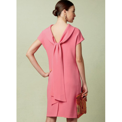 Střih Vogue 1544 rovné šaty se šálovým límcem, Tom and Linda Platt