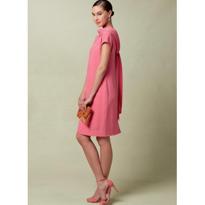 Střih Vogue 1544 rovné šaty se šálovým límcem, Tom and Linda Platt