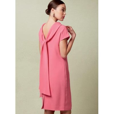 Střih Vogue 1544 rovné šaty se šálovým límcem, Tom and Linda Platt