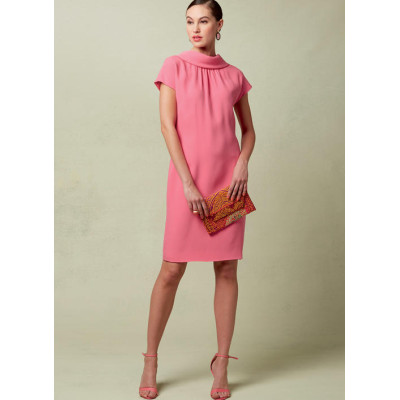 Střih Vogue 1544 rovné šaty se šálovým límcem, Tom and Linda Platt