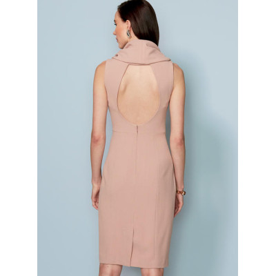 Střih Vogue 1531 pouzdrové šaty s variabilním límcem, Lialia by Julia Alarcon