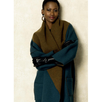 Střih Vogue 8930 zavinovací kabát