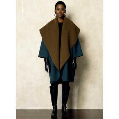 Střih Vogue 8930 zavinovací kabát