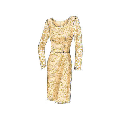 Střih Vogue 8766 korzetové šaty, pouzdrové šaty, šaty s kolovou sukní