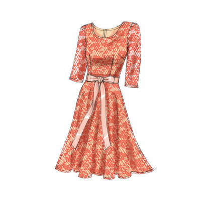 Střih Vogue 8766 korzetové šaty, pouzdrové šaty, šaty s kolovou sukní