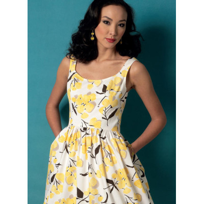 Střih Vogue 9100 šaty na ramínka