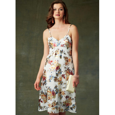 Střih Vogue 9278 empírové šaty na ramínka