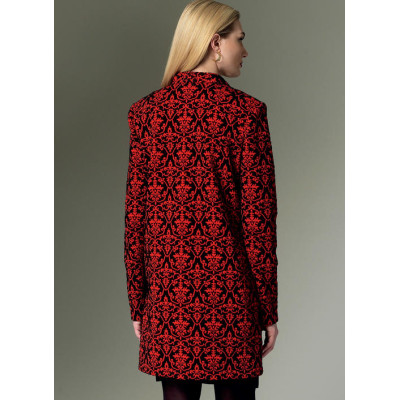 Střih Vogue 9133 kabát, dlouhé sako