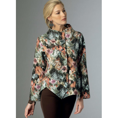 Střih Butterick 6106 sako se stojáčkem