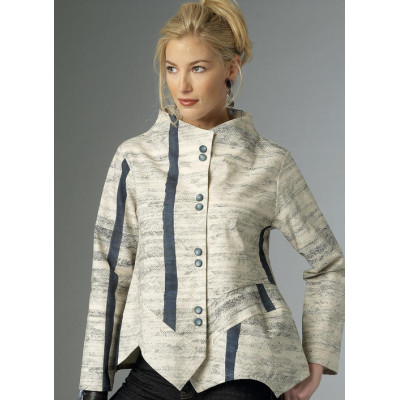 Střih Butterick 6106 sako se stojáčkem