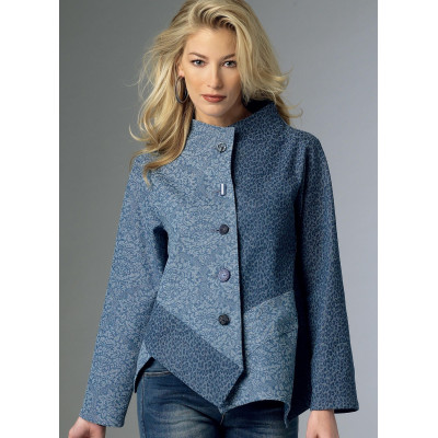 Střih Butterick 6106 sako se stojáčkem