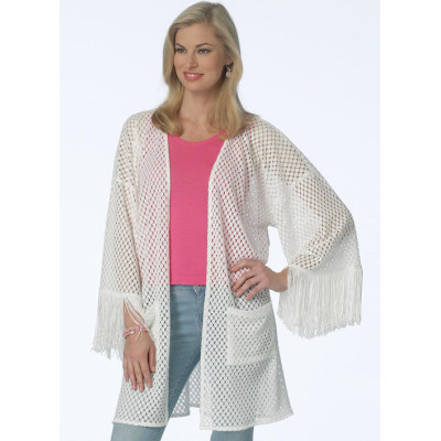 Střih Butterick 6176 kimono, kardigan (6 variant)