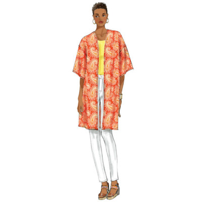 Střih Butterick 6176 kimono, kardigan (6 variant)
