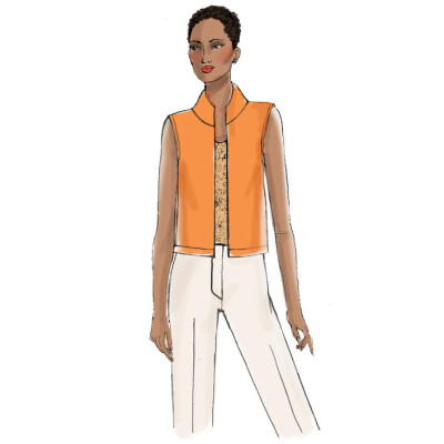 Střih Butterick 6328 sako, vesta (4 varianty)