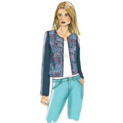 Střih Butterick 6328 sako, vesta (4 varianty)