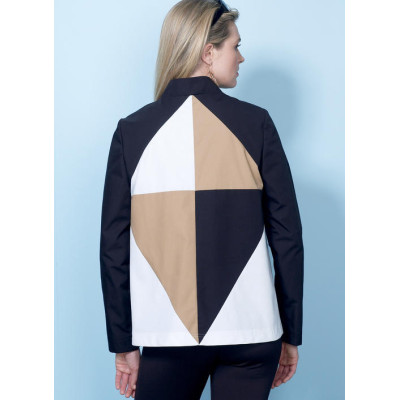 Střih Butterick 6496 sako, vesta