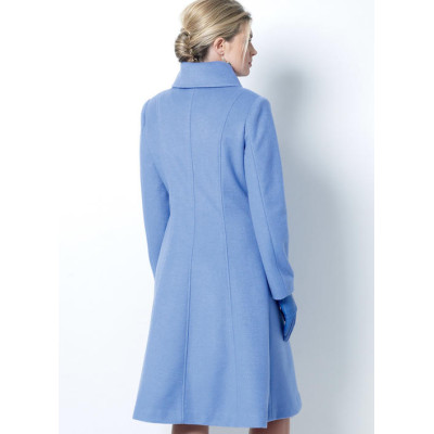 Střih Butterick 6497 áčkový kabát (4 varianty)