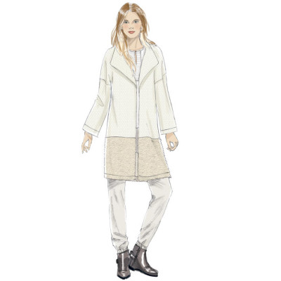 Střih Butterick 6394 kabát s kapucí (4 varianty)