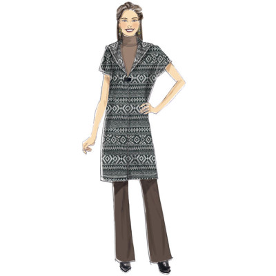 Střih Butterick 6394 kabát s kapucí (4 varianty)