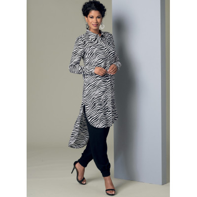 Střih Butterick 6294 košilové šaty, košile, tunika, kalhoty