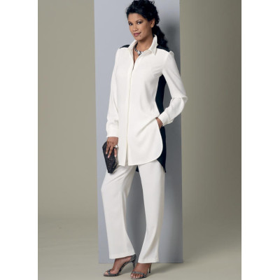 Střih Butterick 6294 košilové šaty, košile, tunika, kalhoty