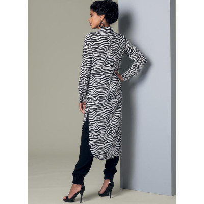 Střih Butterick 6294 košilové šaty, košile, tunika, kalhoty