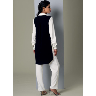 Střih Butterick 6294 košilové šaty, košile, tunika, kalhoty