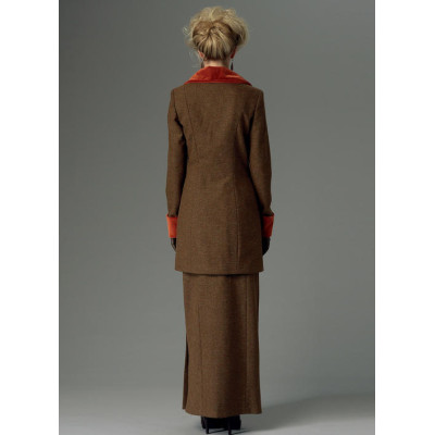 Střih Butterick 6108 Retro kabát a sukně