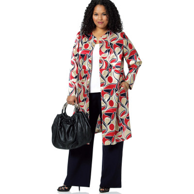 Střih Butterick 5473 kabátek, vesta, kalhoty s gumou v pase