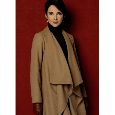 Střih Butterick 6244 kabát, áčkové šaty