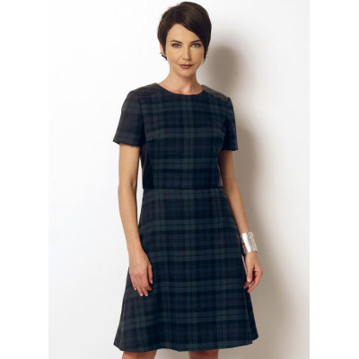 Střih Butterick 6244 kabát, áčkové šaty